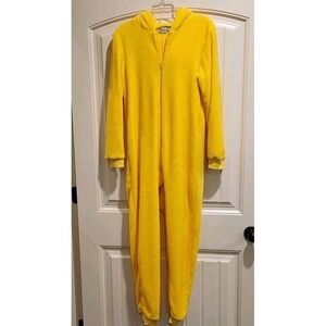 Unisex Cosplay Pikachu Halloween One-Piece Body suit Fluffy Costume, Youth XL